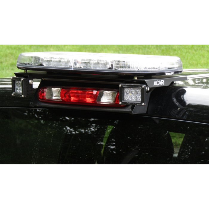 ACARI 22" LP Series Aluminum Drill-Free Light Mount for 2020 - Present Chevrolet Silverado 1500-3500/GMC Sierra 1500-3500 No Spoiler Model RTM-101-LP-WTKIT