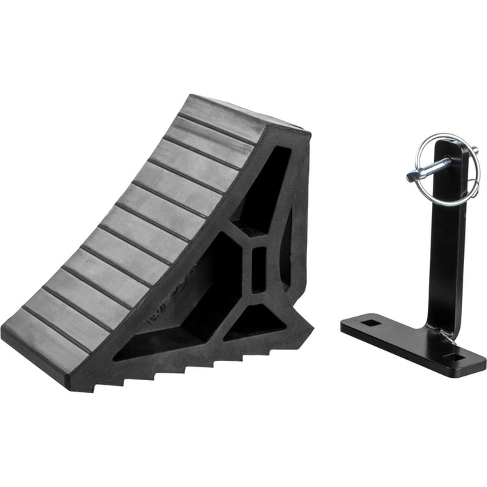 CURT HD Wheel Chock with Mounting Bracket Model 22803