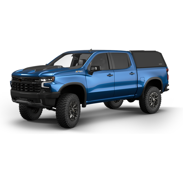 SmartCap Matte Black Truck Bed Cap EVOh Hatchback Series w/ Vertical Locks Model EH0108-MB