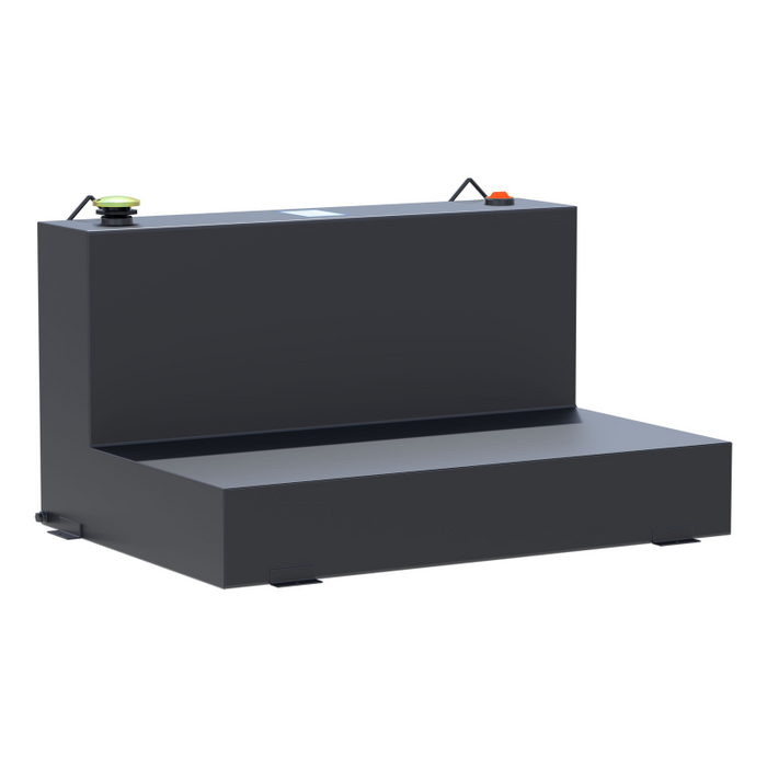 UWS Matte Black 85-Gallon L-Shape Steel Transfer Tank Model ST-85-L-MB