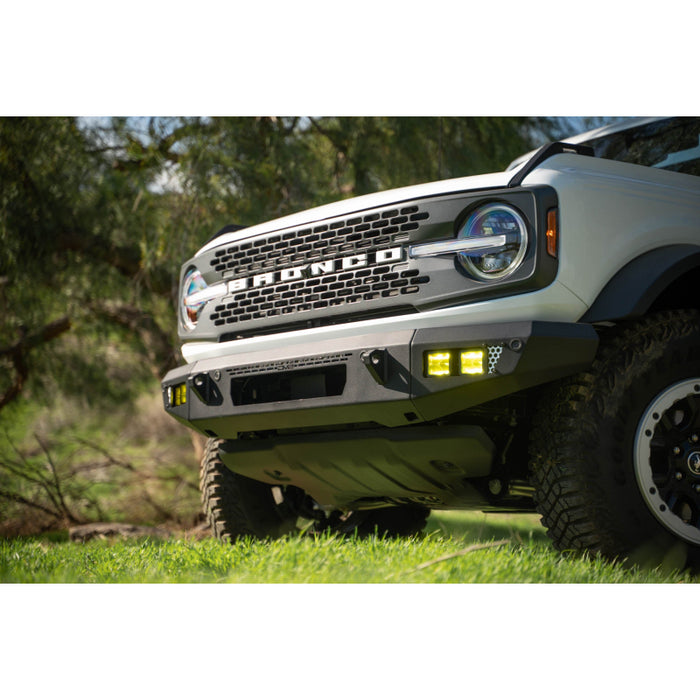 DV8 Offroad 2021-2025 Ford Bronco Oe Plus Series Front Bumper V2 Model FBBR-06