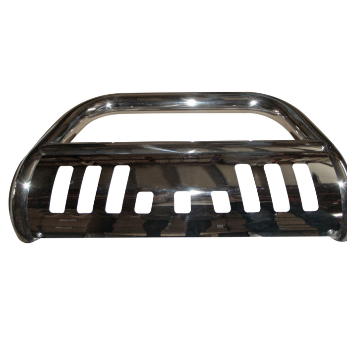 TrailFX 3" Round Bull Bar w/ Skid Plate w/ Light Option Polished Stainless Steel Model 8923342
