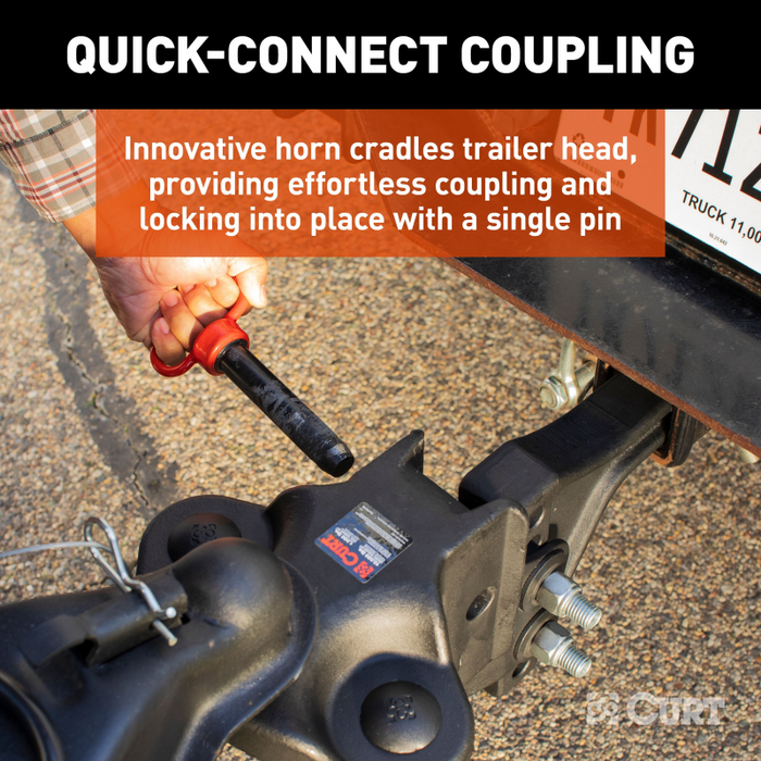CURT TruTrack 4P Trailer-Mounted Weight Distribution Hitch, 8-10K Model 17520