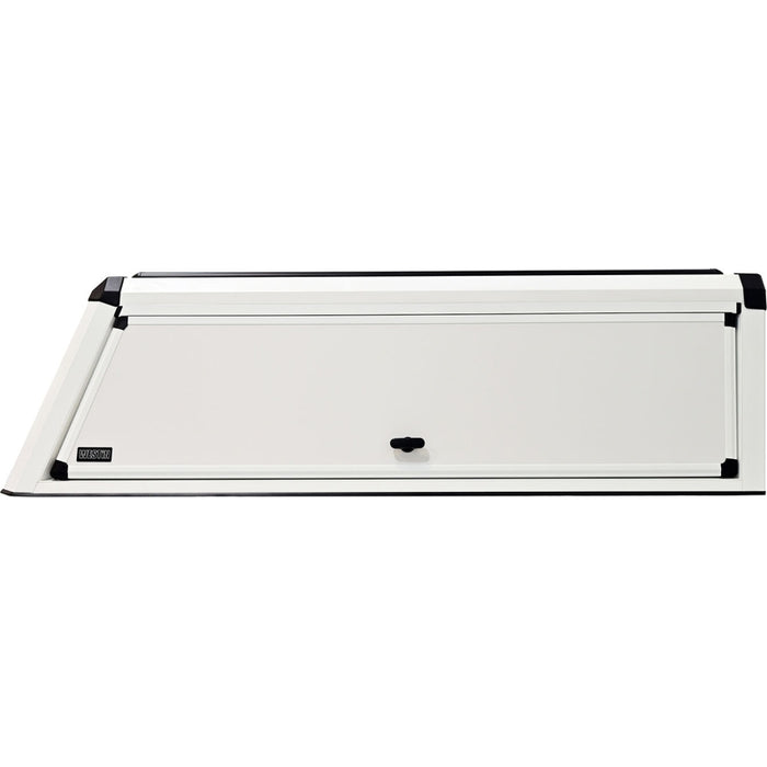 Westin EXP Truck Cap with Solid Front Glass Gloss White Model 16-11290
