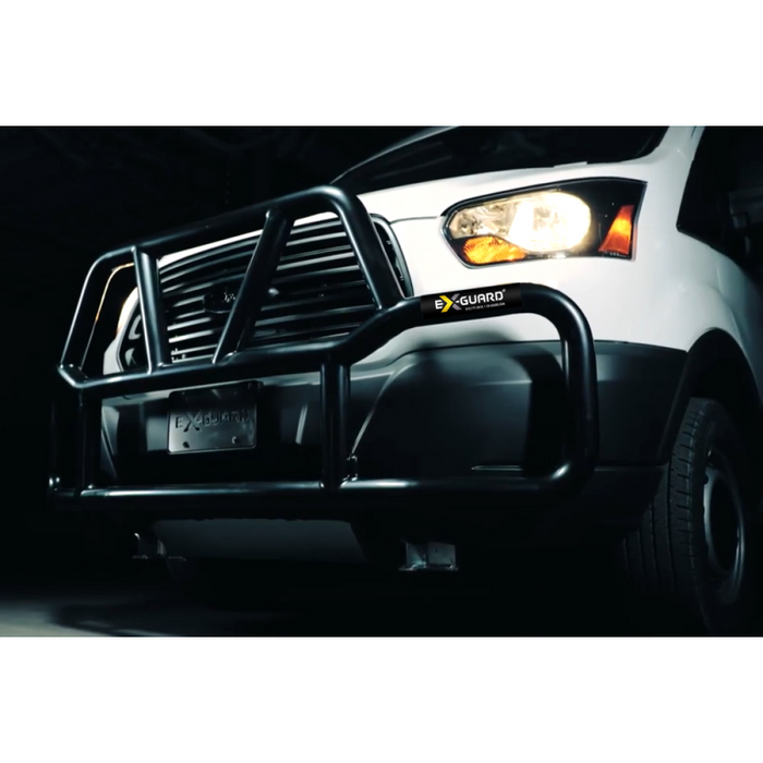 Ex-Guard Kit Extreme-Duty Medium-Height Coverage Black Grille Guard Kit w/ Mounting Bracket Model CV-13FTR-25B-CV-21FTR-BR10
