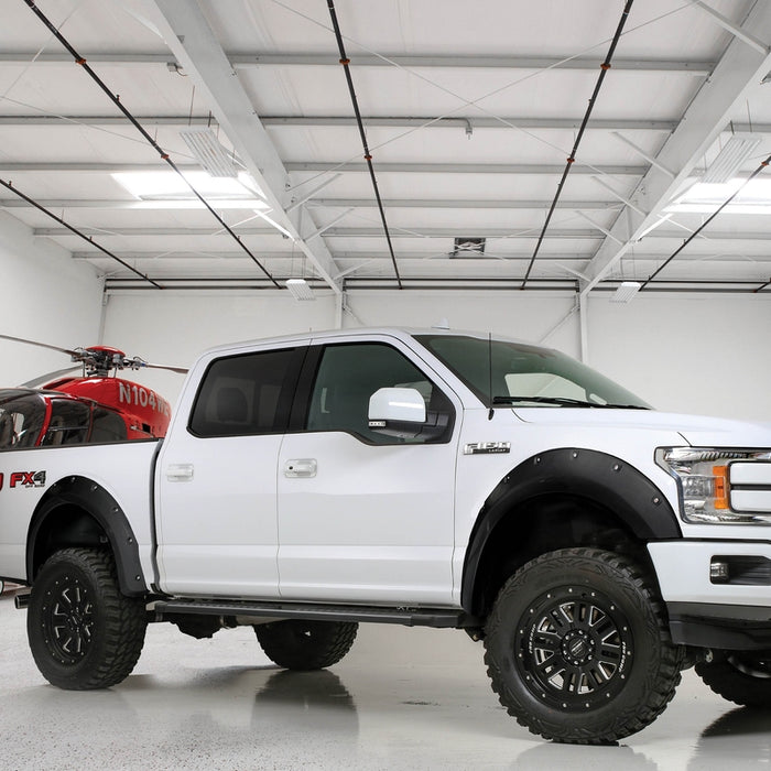 Smittybilt M1 Fender Flares - Painted - Shadow Black - 15-20 Ford F150 Model 17397-G1