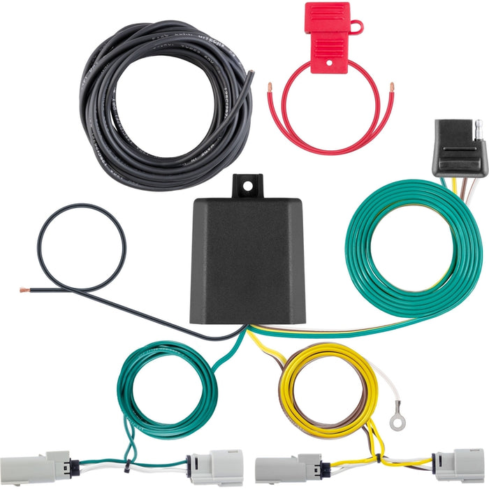 CURT Vehicle-Side Custom 4-Pin Trailer Wiring Harness, Fits Select Ford Transit 350 Dual Rear Wheel Model 56548