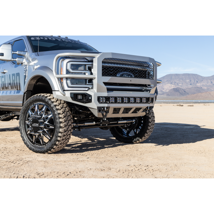 Bodyguard Freedom Front Extreme Non-Winch W/O Sensor Cutouts W/ Mesh Grille No Camera Harness Bare Metal Model NEF23DNBMN
