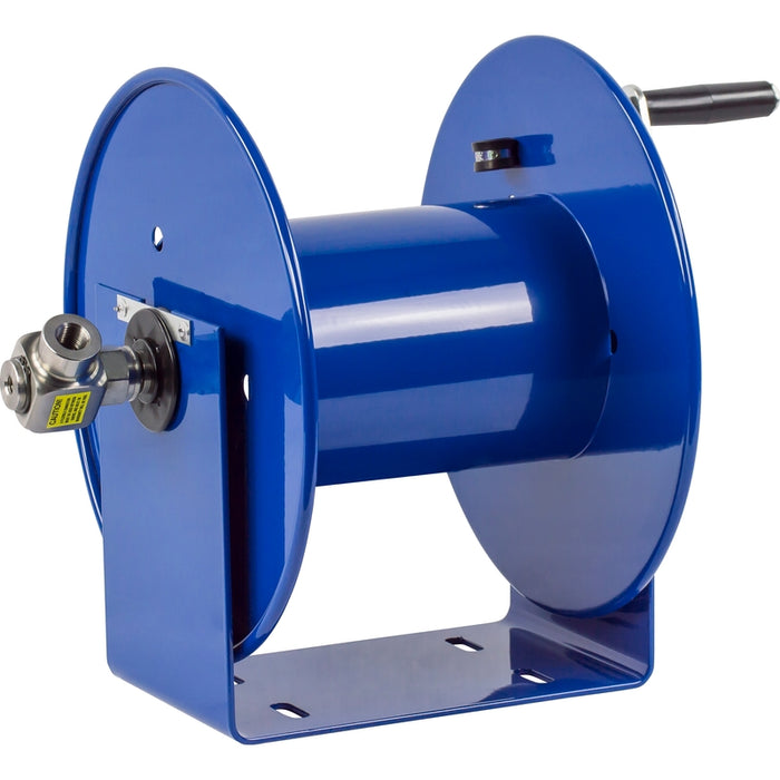 CoxReels 100 Pure Flow Series Compact Hand Crank Breathing Air Hose Reel 3/8 in. x 100 ft. - No Hose Model 112P-3-8