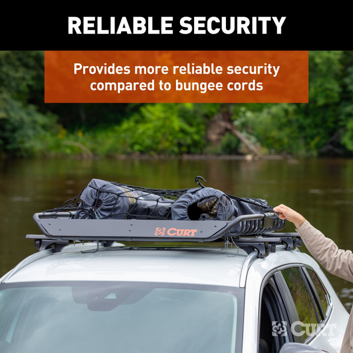 CURT 44" x 36" Elastic Cargo Net for Roof Basket Model 18218