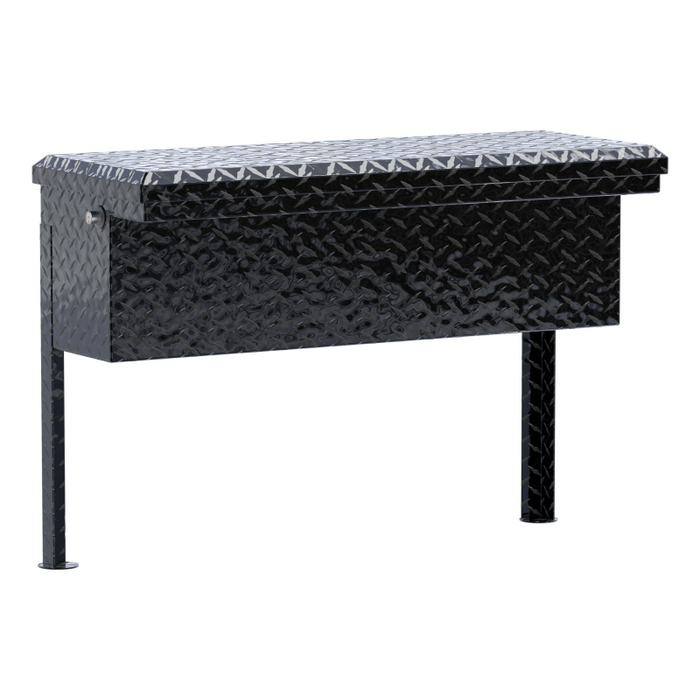 UWS Gloss Black Aluminum 36" Truck Side Tool  Box - Low Profile Model TBSM-36-LP-BLK