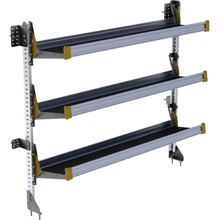 Ranger Design Fold-Away Cargo Van Foldable Shelving System - 3 Levels 65"H x 72"W Model F5-RA72-3