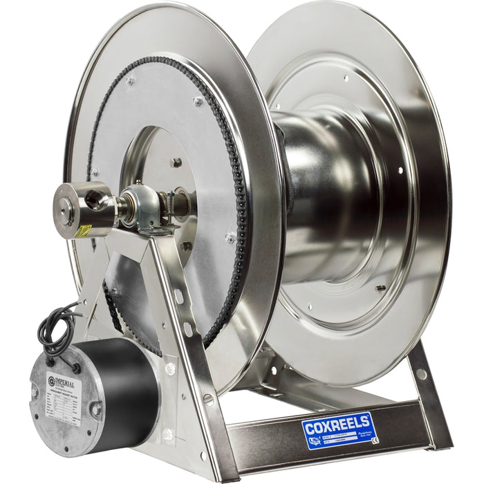 Coxreels 1175-SS Series Stainless Steel 12V DC Motorized Hose Reel 1 in. x 200 ft. - No Hose 3000 PSI Model1175-6-200-E-SS