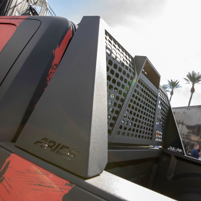 ARIES Switchback Black Aluminum Headache Rack, Fits Select Dodge, Ram 1500, 2500, 3500 Model 1110111