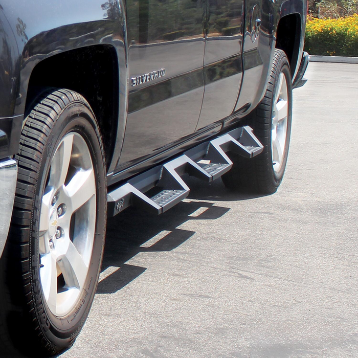 Westin HDX Drop Wheel to Wheel Side Steps Textured Black Steel For Double Cab Model 56-534595