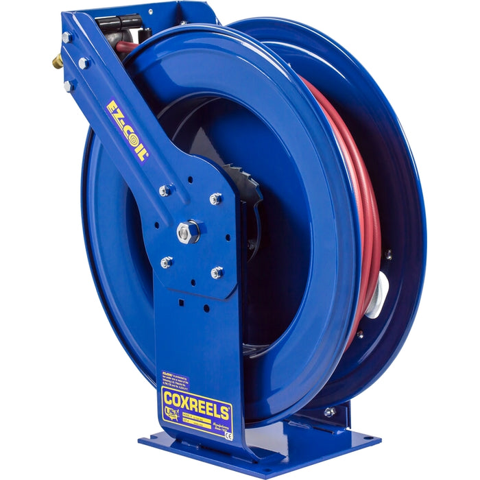 Coxreels EZ-T Series Safety System Spring Driven Hose Reel 1/4 in. x 50 ft. - Hose Included 5000 PSI Model EZ-THP-150