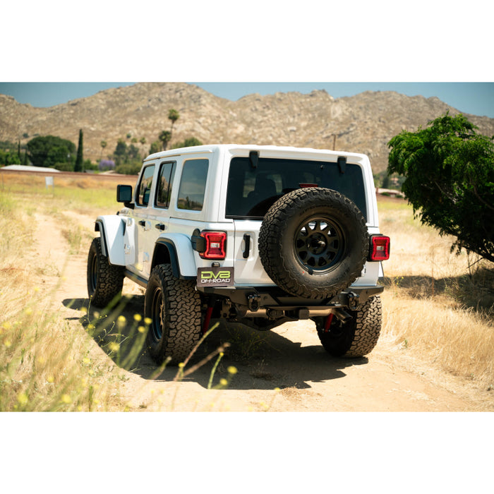 DV8 Offroad 2018-2025 Jeep Wrangler Fs-15 Series Rear Bumper Model RBJL-11