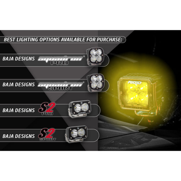 Rago Fabrication 2016-2023 3rd Gen Toyota Tacoma Low Pro Ditch Light Mounts Model R1600TTACDIT-LP