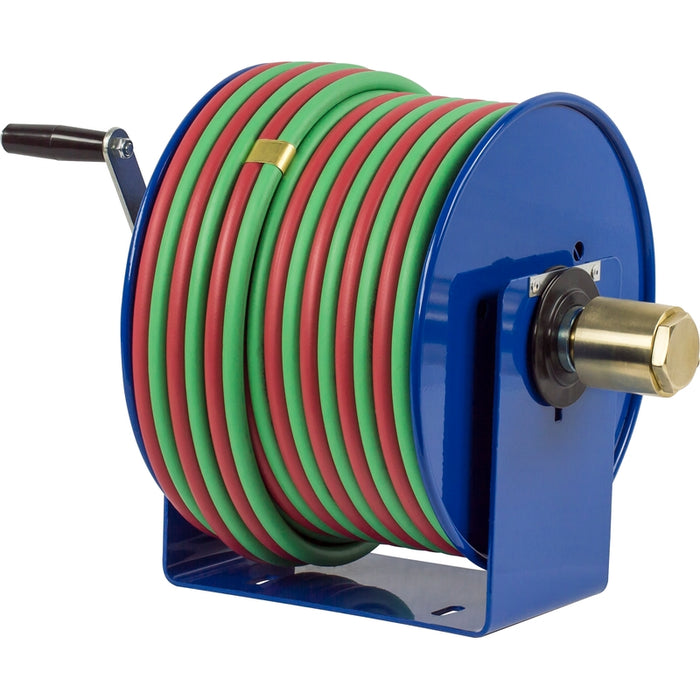 Coxreels 100W Series Welding Hand Crank Hose Reel 1/4 in. x 100 ft. T-Grade 200 PSI - Hose Included Model 112WT-1-100