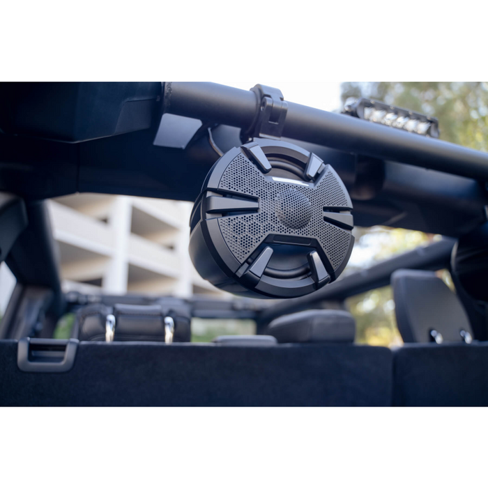 DV8 Offroad 2021-2026 Ford Bronco Rear Speaker, Light Mount Bar Model BRSB-01
