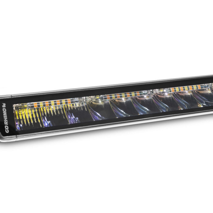 Go Rhino Blackout Series SINGLELINE 20" Single Row LED Light Bar w/Amber LEDs Model 751052012CSS