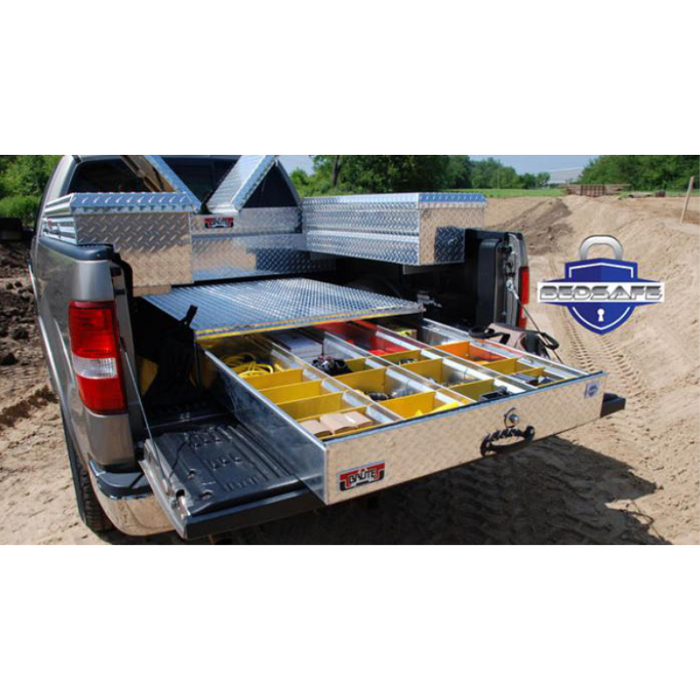 Brute 40" X 9.5" X 72" X W/ Diamond Tread, Bed Safe Roller Drawer Box Model HBS340
