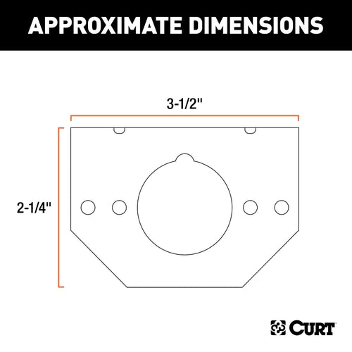 CURT Vehicle-Side Trailer Wiring Harness Mounting Brackets for 4-Way or 6-Way Round, 12-Pack Model 57207