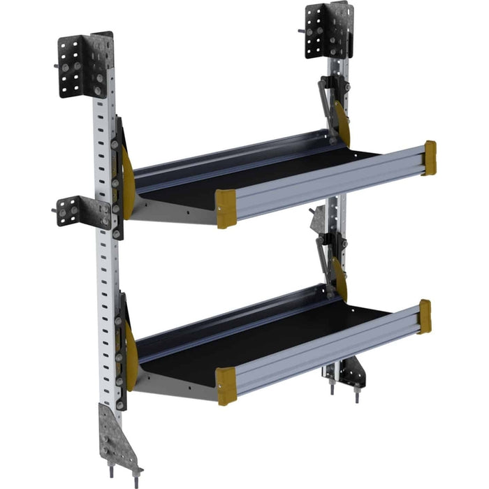 Ranger Design Fold-Away Cargo Van Foldable Shelving System - 2 Levels 51"H x 36"W Model F4-RA36-2