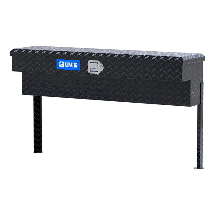 UWS Gloss Black Aluminum 48" Truck Side Tool Box Model TBSM-48-BLK