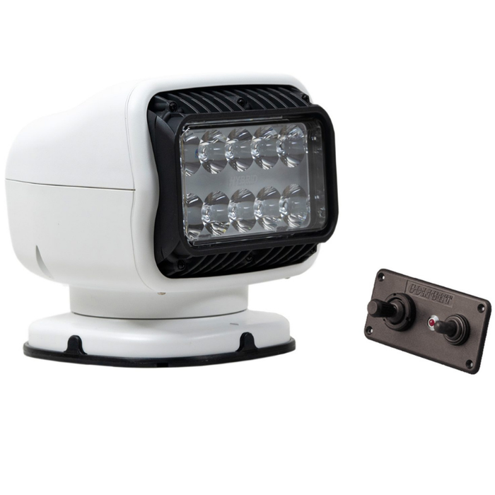 Golight GT Spot Light LED Hybrid Permanent Mount Hardwired Dash Mount Remote White Model 20208GT