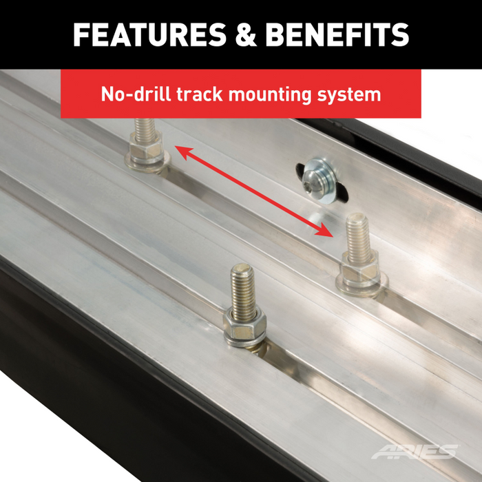 ARIES AeroTread 5" x 73" Polished Stainless Running Boards (No Brackets) Model 2051873
