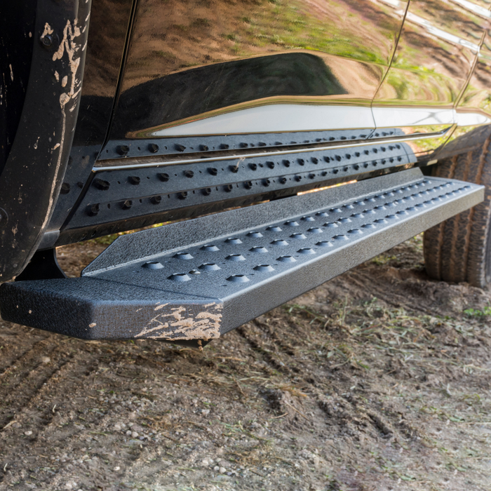 ARIES RidgeStep 6-1/2" x 75" Black Steel Running Boards Model 2055514