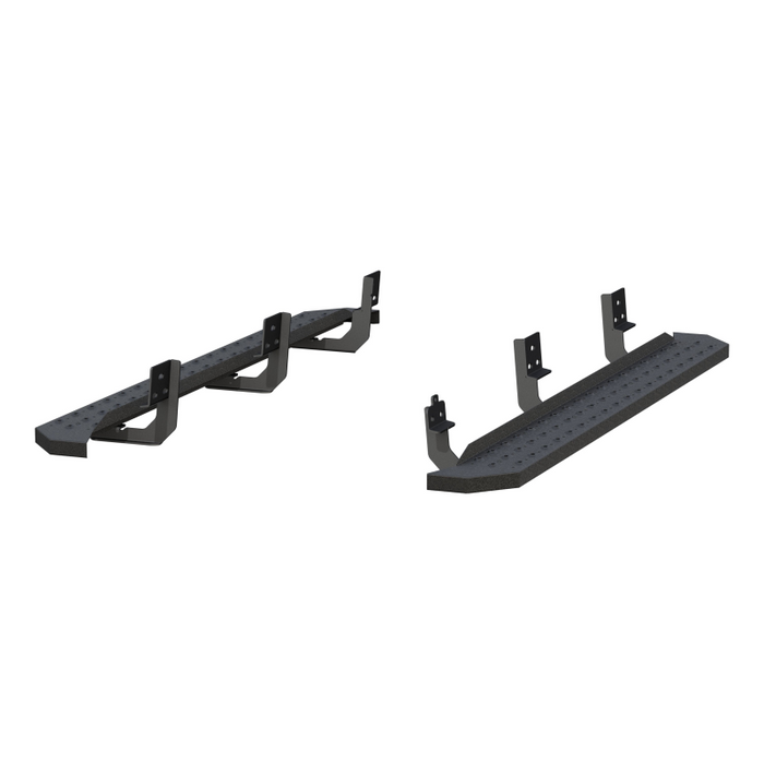 ARIES RidgeStep 6-1/2" x 75" Black Steel Running Boards Model 2055514