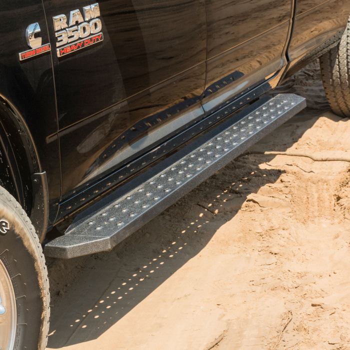ARIES RidgeStep 6-1/2" x 85" Black Steel Running Boards Model 2055515