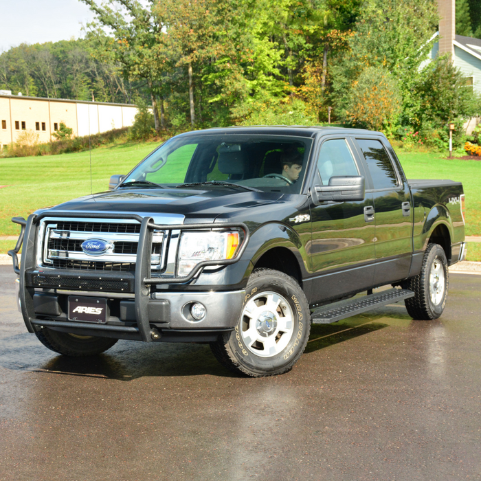 ARIES RidgeStep 6-1/2" x 53" Black Steel Running Boards Model 2055516
