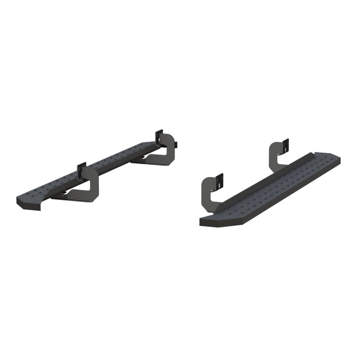 ARIES RidgeStep 6-1/2" x 75" Black Steel Running Boards Model 2055517