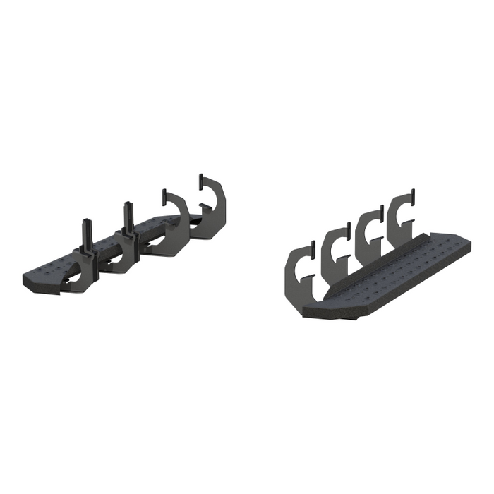 ARIES RidgeStep 6-1/2" x 53" Black Steel Running Boards Model 2055529