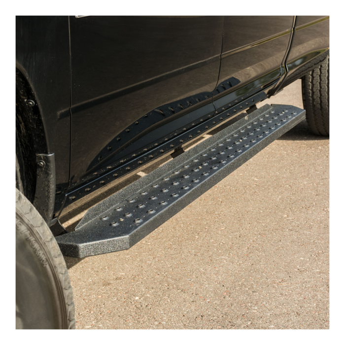 ARIES RidgeStep 6-1/2" x 85" Black Steel Running Boards Model 2055552