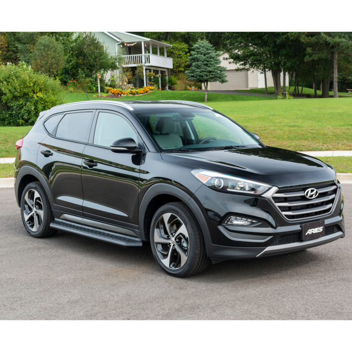 ARIES AeroTread 5" x 70" Black Stainless Running Boards Model 2061010