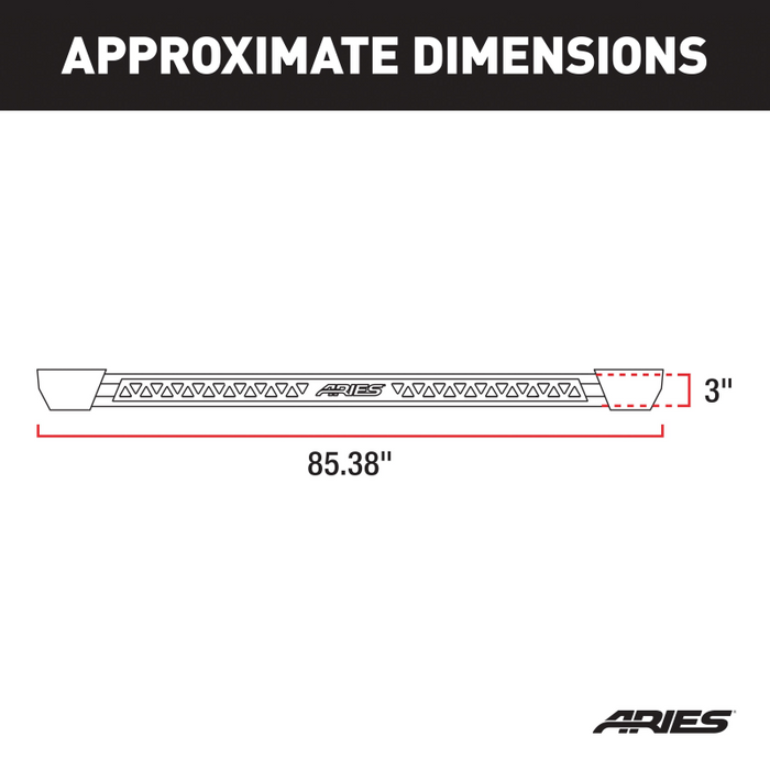 ARIES Rocker Step Running Boards Model 2074110