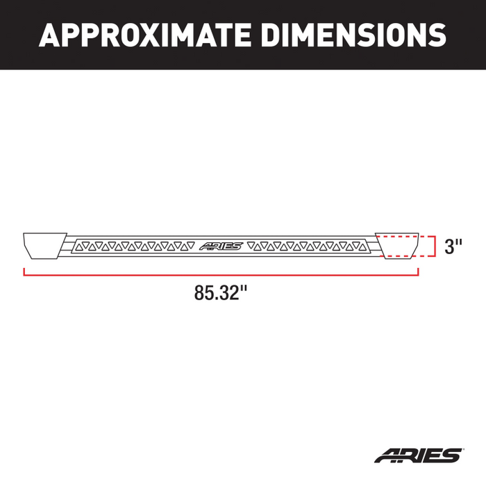 ARIES Rocker Step Running Boards Model 2074112