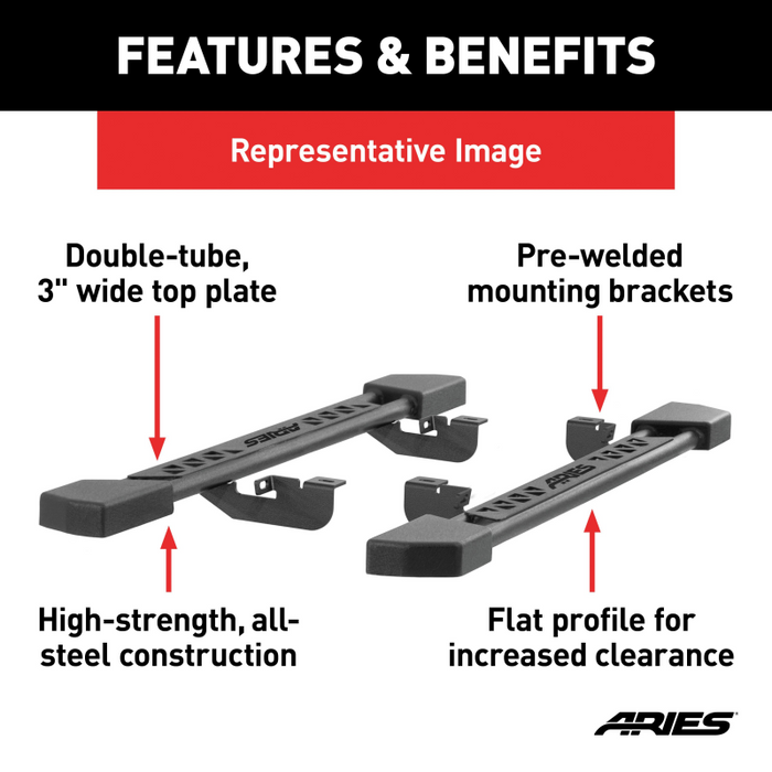 ARIES Rocker Step Running Boards Model 2074112