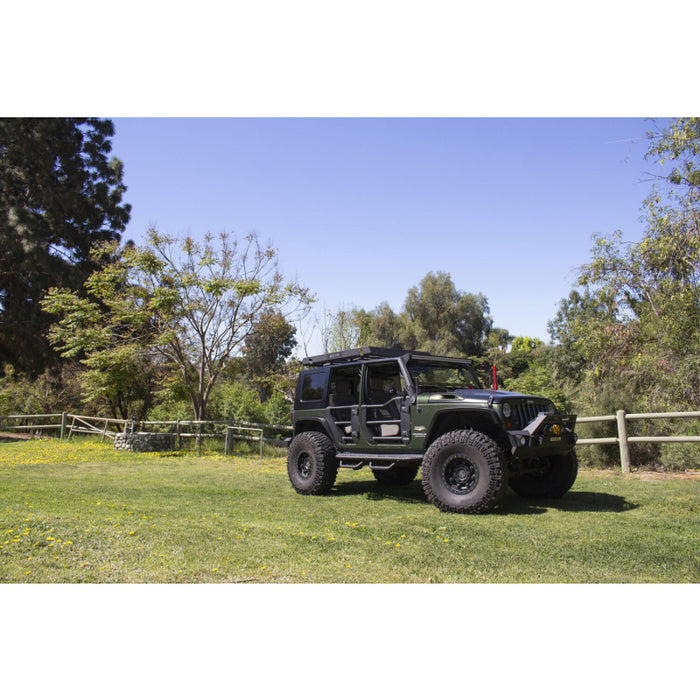 Go Rhino Trailline Tube Doors, Rear pair for Jeep Wrangler JK/JKU Model 572502