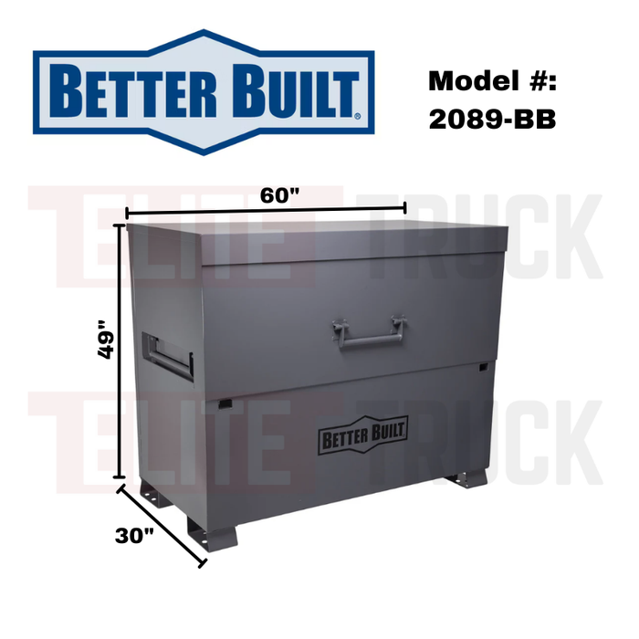 Better Built 60" Job Site Storage Piano Chest Box Model 2089-BB