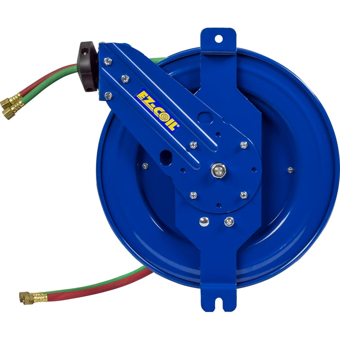 Coxreels EZ-SGW Series Safety System Side Mount Welding Hose Reel 1/4 in. x 50 ft. Oxy-Acetylene - Hose Included 200 PSI Model EZ-SG17W-150