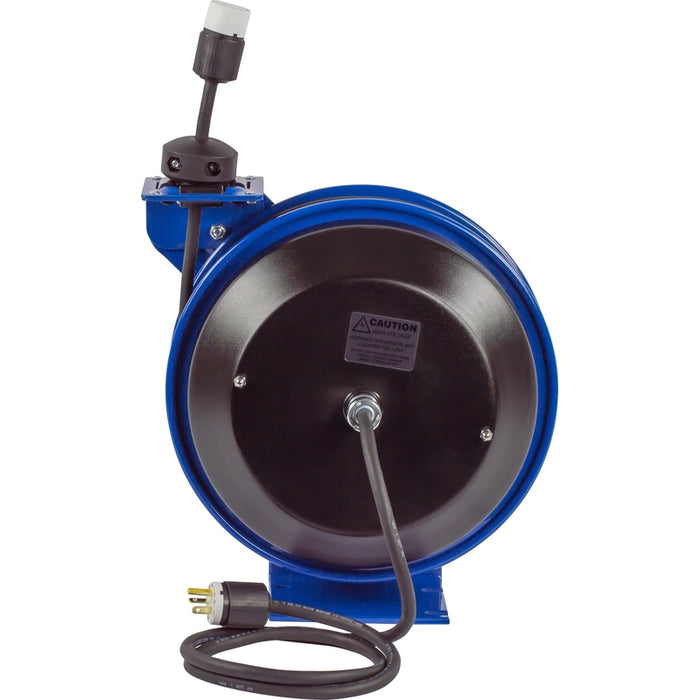 Coxreels PC Series Spring Driven Cord Reel Single Industrial Receptacle 16 GA x 35 ft. - Cord Included Model PC13-3516-A