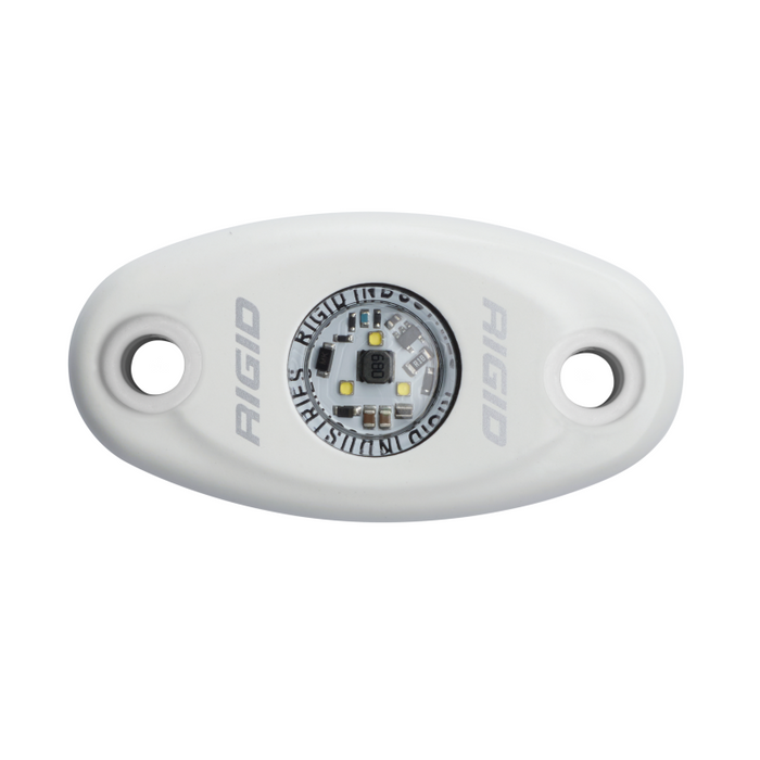 Rigid Industries A-Series LED Light, High Power, Cool White, White Housing, Single Model 480213