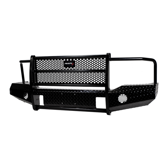 TrailFX Bumper W/ Grille Guard W/O Winch Mount Black Steel Model FX3003