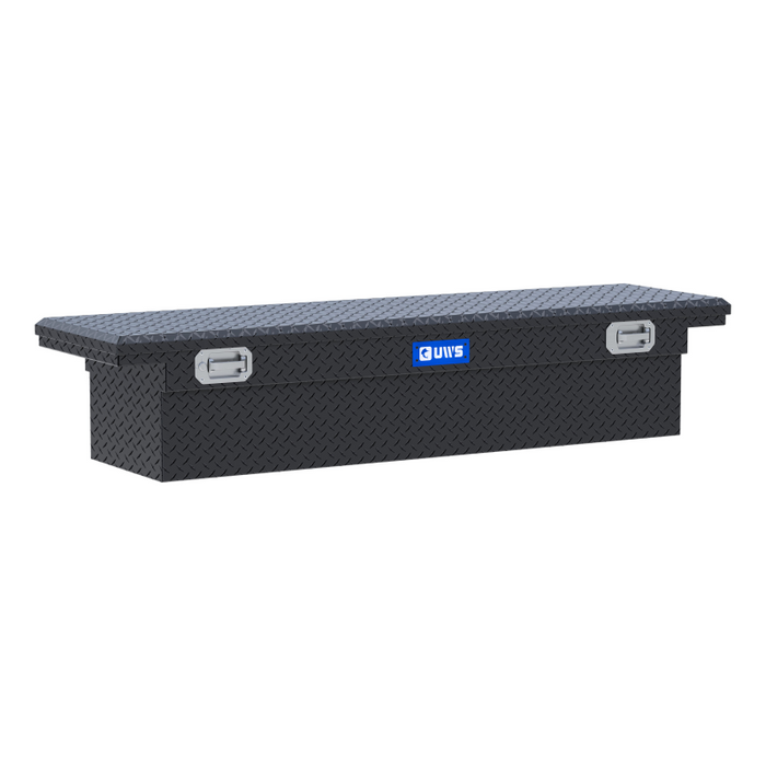 UWS 72" Truck Tool  Box - Low Profile, Pull Handles Model TBS-72-LP-PH-MB
