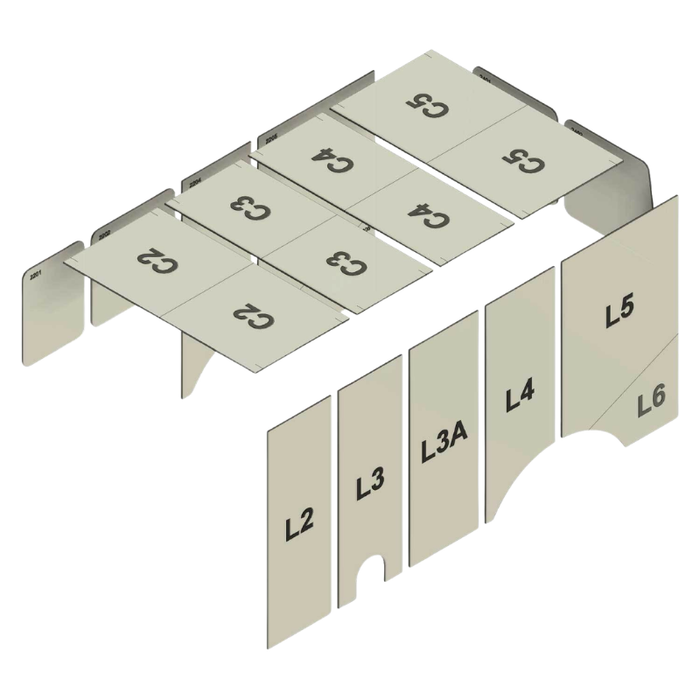 AutoPly Interior Insulation Kit for Chevy Express & GMC Savana 135" Wheelbase - R2 (.5") Model 2135